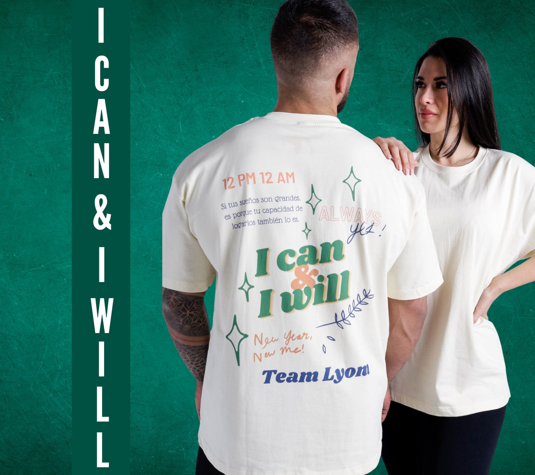 Nueva camiseta Oversize: I Can & I Will
