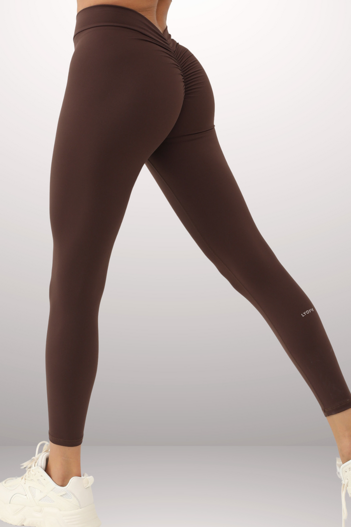 LYOM™ Active Allure Leggings - Taupe Brown - LYOM™