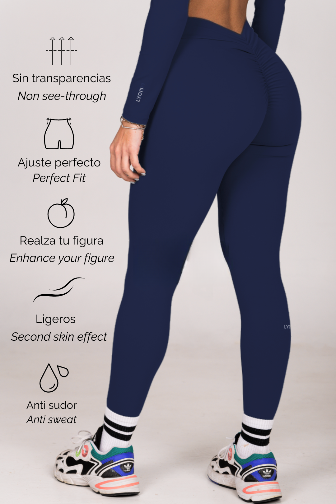 LYOM™ Active Allure Leggings - Deep Blue - LYOM™