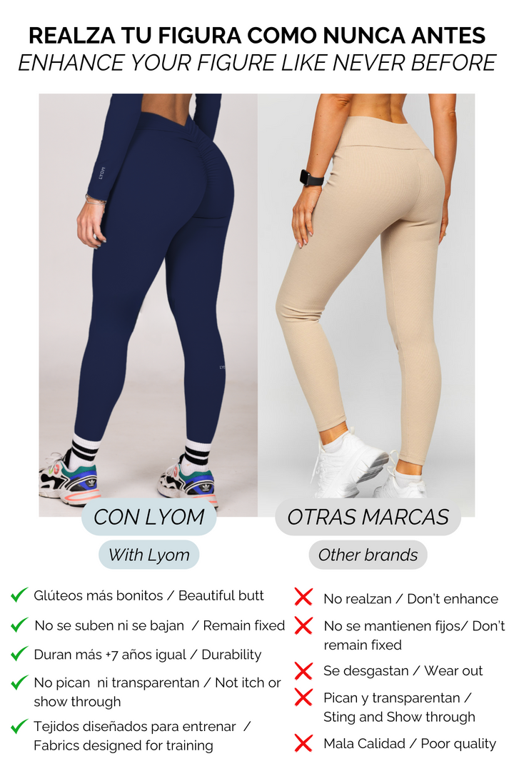 LYOM™ Active Allure Leggings - Deep Blue - LYOM™