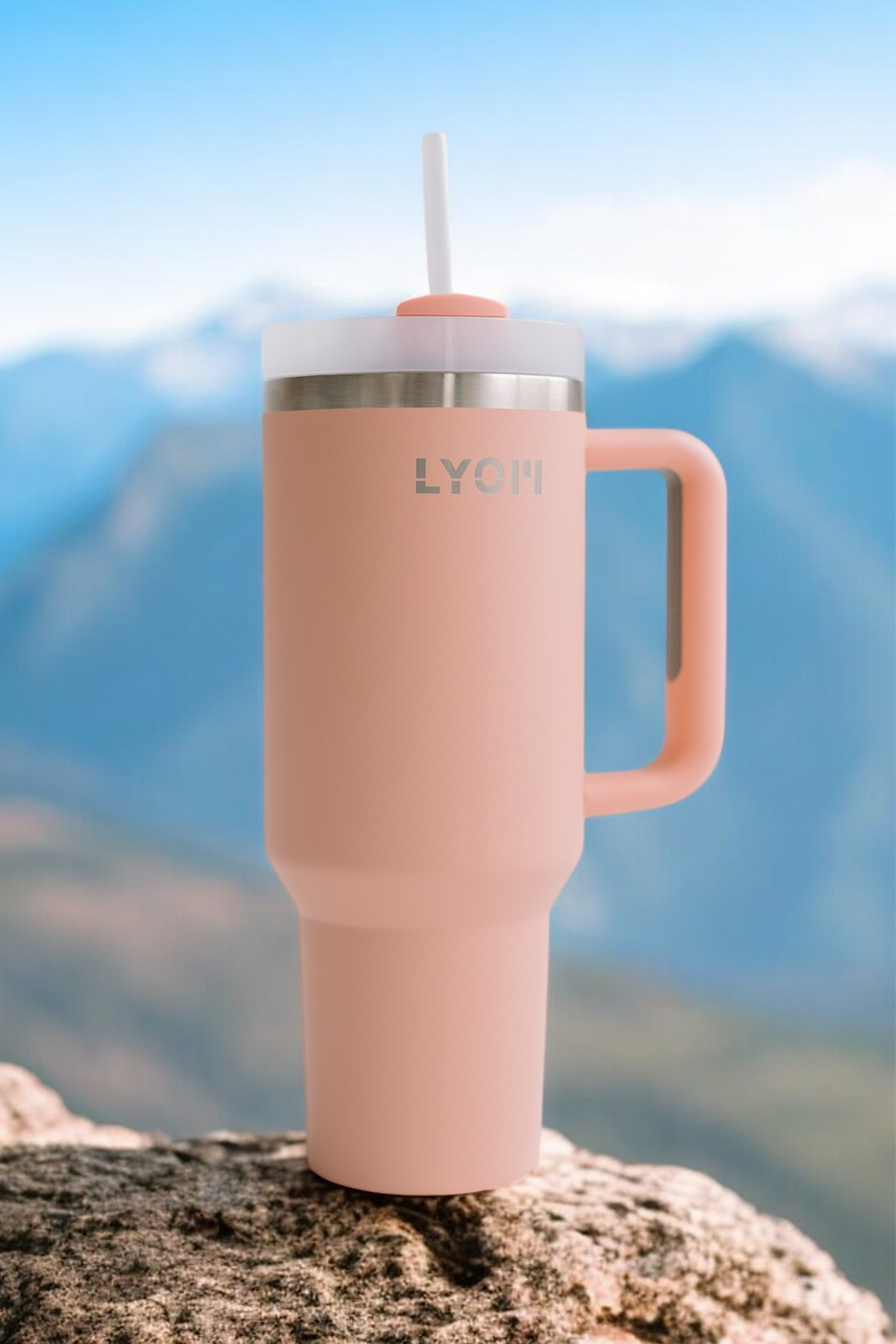 LYOM™ Aesthetic Tumbler 1.2L - Peach - LYOM™