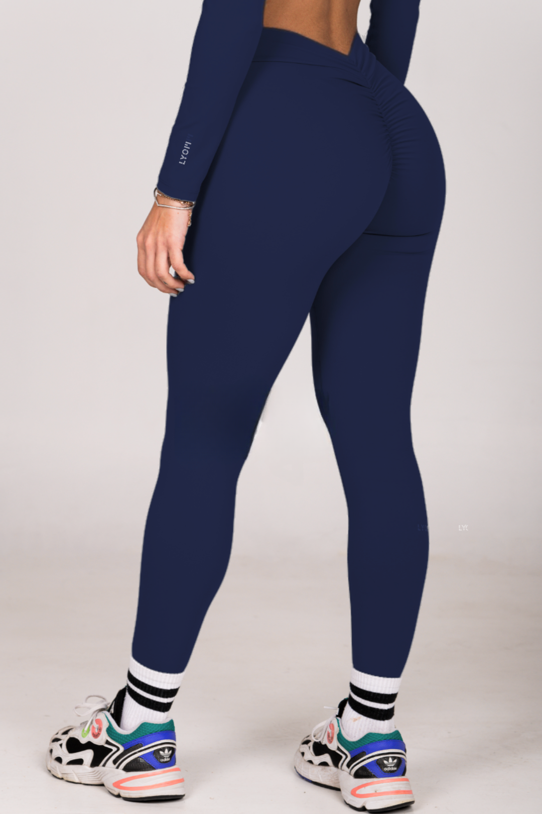 LYOM™ Active Allure Leggings PRE-ORDER - Deep Blue