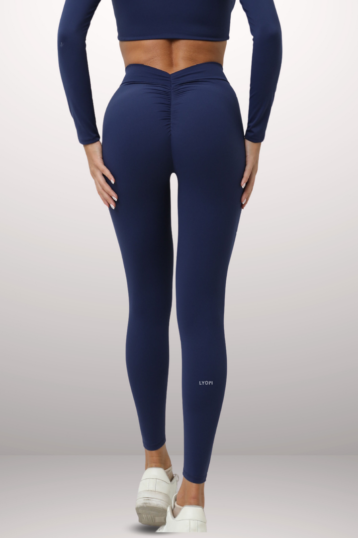 LYOM™ Active Allure Leggings - Deep Blue - LYOM™