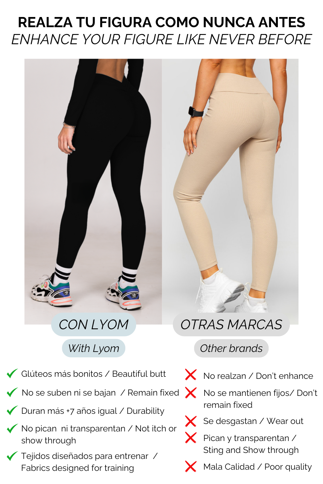 LYOM™ Active Allure Leggings - Black - LYOM™