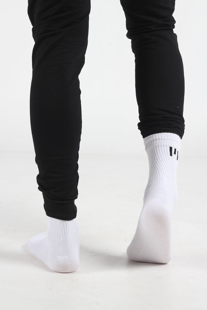 Premium Unisex Socks | LYOM - White